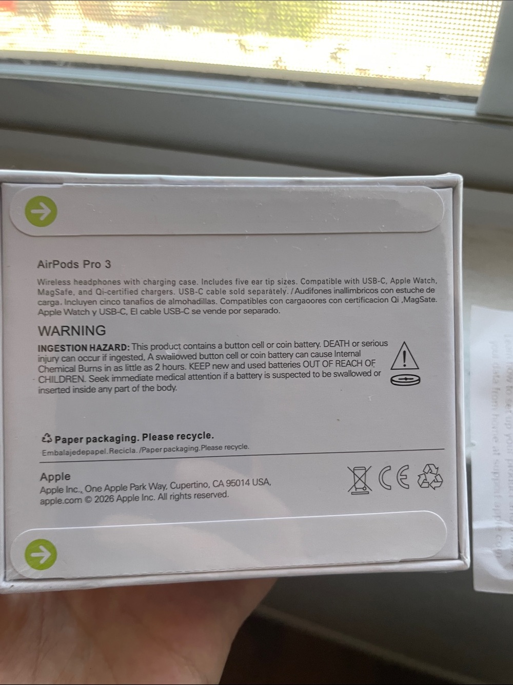 AirPod pro 3 Apple White Wireless Earbuds with Silicone Tips - Picture 5 of 6